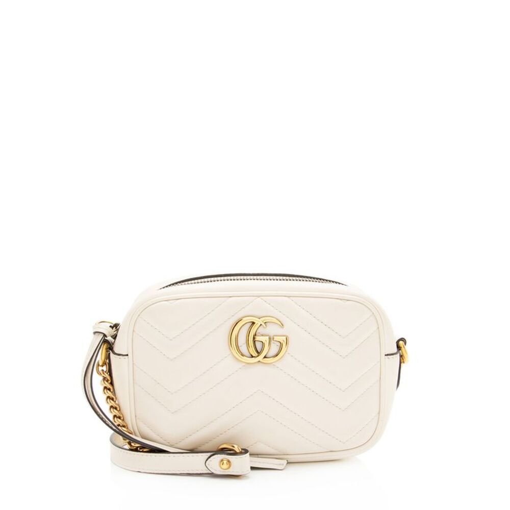 Gucci Matelasse Leather GG Marmont Mini Camera Bag